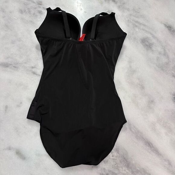 Spanx Womens One Piece Bodysuit Padded Bra Wired Shapewear Black 36D Excellent C - Picture 3 of 4